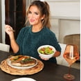 thumbnail image 2 of Just Feed Me by Jessie James Decker 12-Piece Ceramic Dinnerware Set, Terracotta Rose Speckle and Cream, 2 of 11