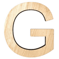 thumbnail image 1 of 12" Tall MDF Letter G | 1/4" Thick Birch | Krafty Supply Letters | Arial | Wooden Letter, 1 of 3