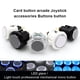 thumbnail image 3 of Inteprter Botón pulsador LED, botones basculantes duraderos, multiusos, diseño especial a la moda, Arcade Press, Gaming Arcades Entertainment Videojuegos y accesorios Blanco, luz blanca 24 mm, 3 of 6