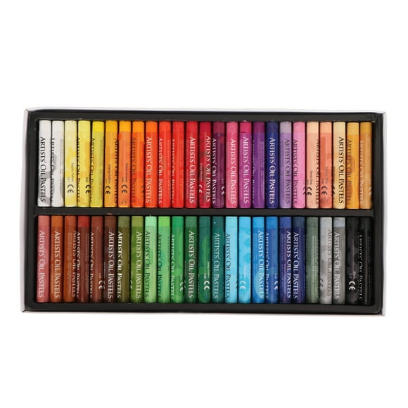 48 Colors Oil Pastel Set Soft Safe Coverable Easy Coloring Drawing Pastels for Professionals Artists Beginners Painting