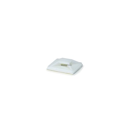 UPC: 0844660058601 | Monoprice 25 x 25 mm Cable Tie Mount White 100/Pack 105860