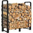 thumbnail image 2 of Support de Bois de Chauffage Robuste Porte-Bûches Support pour Foyer Extérieur Intérieur Mat, 2 of 4