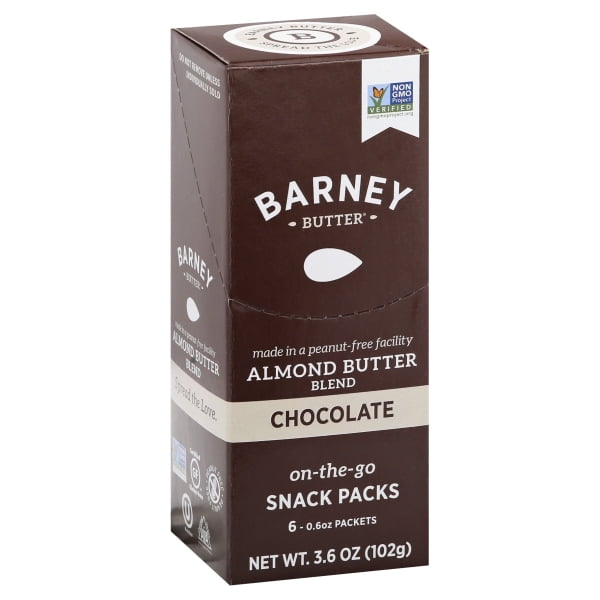 Barney Butter Almond Butter Blend On-The-Go Snack Packs Chocolate 6