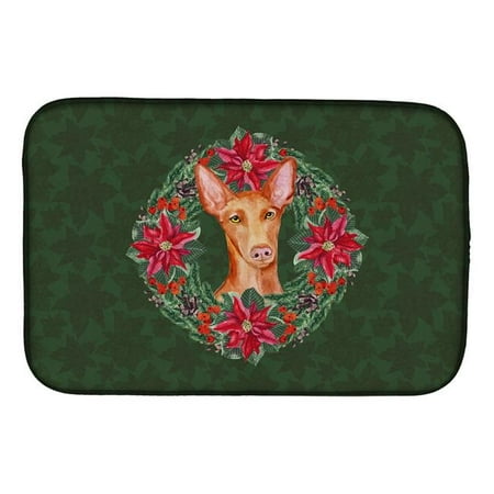 

Pharaoh Hound Poinsetta Wreath Dish Drying Mat