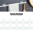 thumbnail image 3 of Riousery 20-Pack Seamless Curtain Rod Hooks, Transparent ABS Adhesive Towel Rod Fixing Clips for Home & Party Decor, 3 of 5
