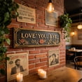thumbnail image 3 of Yippzo “Love You, Bye” Vintage Floral Wall Plaque, Love You Bye Sign Above Door, Metal Wall Sign, Floral Accent Charming Entryway Doorway Decor, Cozy Home Housewarming Gift, 3 of 6
