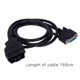 thumbnail image 3 of facefd 1.55M OBD II OBD2 16 Pin Extension Cable Male to Female Extension Cable OBD 2 to dB15Pin, 3 of 9