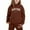 Coffee, variant on Piomll Outfits for Girls Sets Casual Winter Hooded Sweatshirt Ensemble Kids Outfits