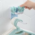 thumbnail image 5 of Wall Mounted Self Adhesive Storage Hook Foldable Clothes Rack Clipper Organizer, 5 of 16