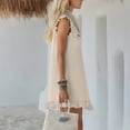 thumbnail image 7 of Kezqiaxn Mini Dresses for Women Summer Sleeveless Button Down Dress with Pockets Casual Sundress Fashion Clothing, 7 of 7