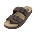 thumbnail image 4 of Mens Slippers with Two Adjustable Straps Lightweight and Comfortable Sandals For Men sizes 7-12., 4 of 5