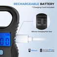 thumbnail image 5 of Calamus Lightweight Fish Scale & Lip Grip Combo, Rechargeable Digital Scale with USB Cable, 55lb Capacity, Lip Gripper with Soft Retractable and Detachable Measuring Tape, Fishing Gifts for Men, 5 of 10