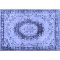 thumbnail image 1 of Ahgly Company Machine Washable Indoor Rectangle Persian Blue Traditional Area Rugs, 8' x 10', 1 of 4