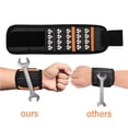 thumbnail image 4 of Wrist Tool Holder,  Wrist Belt 5 Grid 2 Pockets Breathable  for Repair, 4 of 8