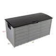thumbnail image 4 of 260L Garden Storage Box with Wheels - Weatherproof, Lockable, Tool-Free Assembly，Black, 4 of 11