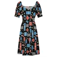 thumbnail image 5 of Pickleball Life Sport Pattern Dark Sleeveless Dress dress for women summer Female clothing Dress woman, 5 of 6