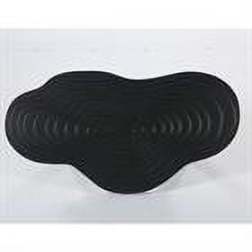 Demi Bonn 45" Coffee Table, Modern Irregular Center Table with Thick Tabletop for Home Living Room, Office, Black