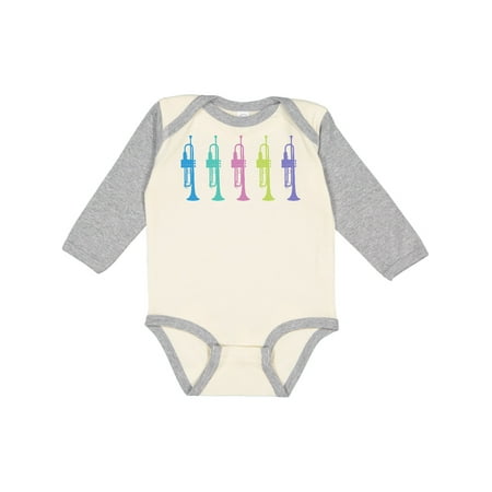 

Inktastic Trumpet Gift for Musician Gift Baby Girl Long Sleeve Bodysuit