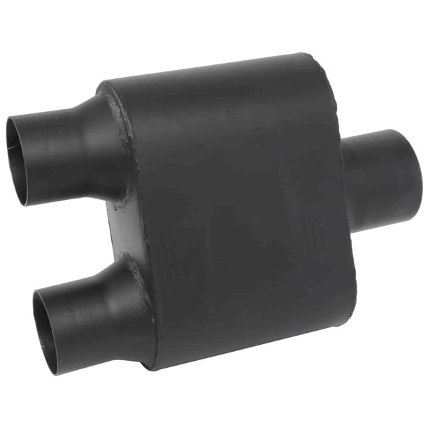 JEGS 30242 Chambered DeepTone Muffler 3 in. Center Inlet / 2.500 in