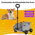 thumbnail image 3 of TidBay Pet Stroller Dog Cart 4 Wheels Folding Small Dogs Cats Stroller Pet Strolling Cart for Travelling Shopping Walking Playing, 3 of 8
