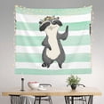thumbnail image 3 of Daiia Cute Raccoon Pattern Tapestry 60x51 Inches Wall Hanging Tapestry Artistic Wall Hanging Bedroom Wall Decor Living Room Tapestry Dorm Room Decor, 3 of 9