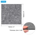 thumbnail image 2 of Uxcell 4x4 Inch Lamp Base Felt, 5Pack 2mm Thickness Square Soft Adhesive Non-slip Backed Felt Grey, 2 of 7