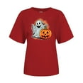 thumbnail image 3 of Women's Halloween Graphic T-Shirt Cute Printed Fashion Tee Casual Comfortable Ladies Top, 3 of 3
