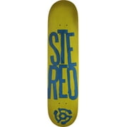 STEREO Skateboard Deck STACKED LOGO GREEN/BLUE 7.5
