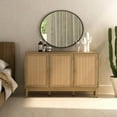 thumbnail image 4 of Home Living Room Storage Bodrum 50" Wide Beaufort Oak Manufactured Wood Sideboard, 4 of 6