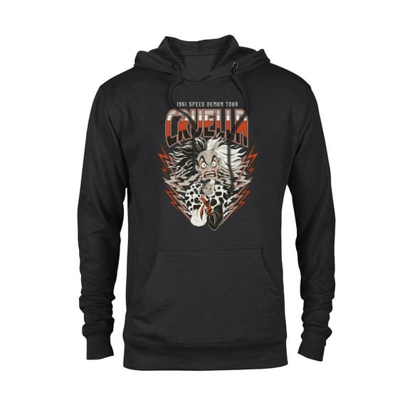 Disney Villains Cruella De Vil 1961 Speed Demon Tour Band - Pullover Hoodie for Adults - Customized-Black