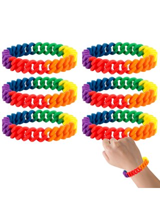 8 Pack Color Changing Cute Bracelets - Silicone Beaded Bracelets Jewelry  Set for Kids, Teen Girls, Women (2.6x0.3 in)