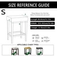 thumbnail image 2 of Shukii Stool Covers Rectangle Stretch Rectangle Bar Stool Covers Washable Counter Stool Covers Bar Stool Seat Covers for Wooden Metal Bench Coffee，S 2pcs, 2 of 4