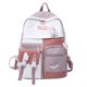 thumbnail image 2 of Bolsa Mochila de nailon para mujer, mochila bonita a la moda con varios bolsillos y cremallera (rosa) Ndcxsfigh Para Estrenar, 2 of 9