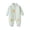 Green, variant on QIbmong Infants Newborn Romper Button down Long Sleeve Collared V Neck Bodysuit Casual Claw Embroidery Cute Winter Warm Clothing Sets(12-18 Months,Yellow)
