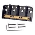 thumbnail image 2 of Runquan Bass Bridge Assembly Tailpiece Fixed Fixed Bridge for Bass Replacement Parts Black, 2 of 8