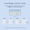 thumbnail image 4 of Luna Weighted Blankets for Adults | Premium Sleep Quality, Breathable, Comfortable Lyocell Blanket | All Season Cooling Blanket Gift Ideas [20lbs - Queen - 60" x 80"] [White], 4 of 7