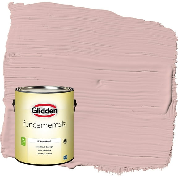 Glidden Fundamentals Rose Hip / Pink Flat Interior Paint, 1 Gallon