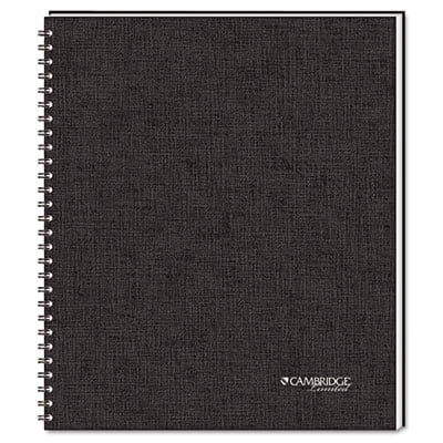Wirebound Guided Quicknotes Notebook, 1 Subject, List-management Format, Dark Gray Cover, 11 X 8.5, 80 Sheets
