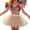 Beige, variant on Gbsyewxs Mardi Gras Dress For Girls Tutu Tulle Princess Girls Skirt Sleeveless Star Print Sequin Dance Party Toddler Girl Dresses Beige Size 18-24 Months