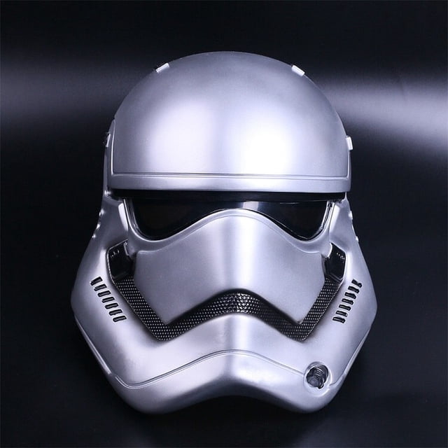 Stormtrooper Casco Máscara Star Wars Casco PVC Negro Stormtrooper Adulto Fiesta de Halloween Máscarasplata Deng Xun unisex