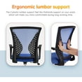 thumbnail image 3 of BestOffice Ergonomic Office Chair, Lumbar Support, Rolling Swivel for Men, Women(Blue), 3 of 7