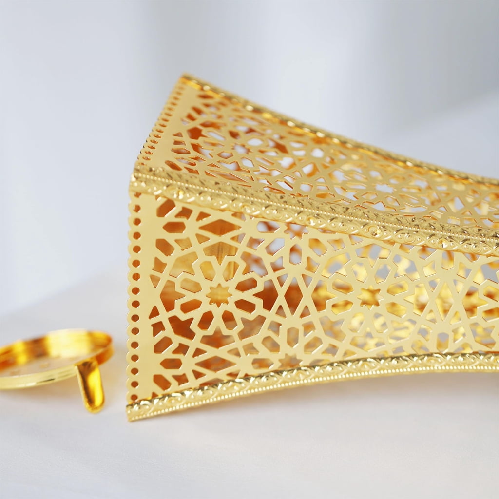 Metal Hollowout Burners Arabic Styles Incenses Holder for Meditations Space Islamics Festivals Decoration