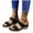 Black, variant on Casual Wedge Sandals Womens Bohemian Flower Platform Open Toe Slides Walking Shoes