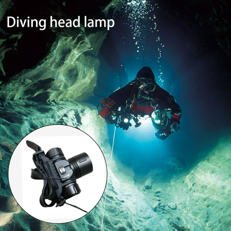 Rechargeable Diving Underwater Head Lamp Super Bright Wide