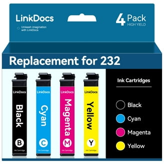 Kingjet 232XL Black Ink Cartridge, 500 Pages Yield, Compatible
