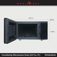 thumbnail image 3 of Magic Chef 0.9 Cu. ft. Countertop Microwave 900-Watt Digital Touch, Black, 3 of 5