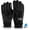 Black, variant on Thermal Gloves, Mens Leather Winter Gloves Thick Warm Fleece Lined Windproof Cold Proof Touchscreen Gloves for Cycling Driving Running Camping Hiking