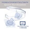thumbnail image 6 of Chicco PhysioForma Mini Orthodontic Pacifier Blue 0-2m 2pk, New, 6 of 11