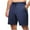 Navy, variant on Hvot&aat Mens Shorts Casual Geometric Textured Shorts Elastic Waist Drawstring Shorts Summer Beach Vacation Shorts with Pockets