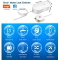 thumbnail image 2 of sensor de nivel de agua inalámbrico con alertas de aplicación y monitor remoto, detectores de agua y alarmas para el hogar, sótano, detector de fugas con sensor de agua WiFi (2 piezas) XianweiShao 8390615131278, 2 of 5